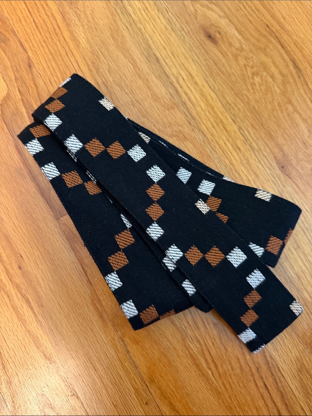 Ace & Jig Black Allovers with Orange and Cream Geometric Print - Picture 6 of 6